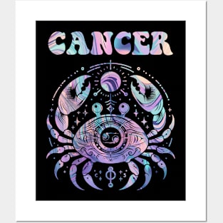 Cancer Zodiac Sign Birthday June July Astrology Posters and Art